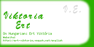 viktoria ert business card